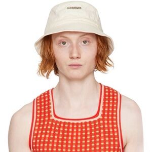 Jacquemus ‘Le Bob Gadjo’ Bucket Hat in Off-White